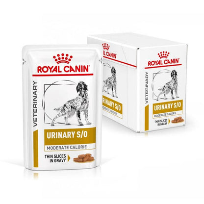 Comida húmeda ROYAL CANIN Urinary S/O Moderate Calorie Salsa para perros – Pack 12x100g – Dieta urinaria y control de peso
