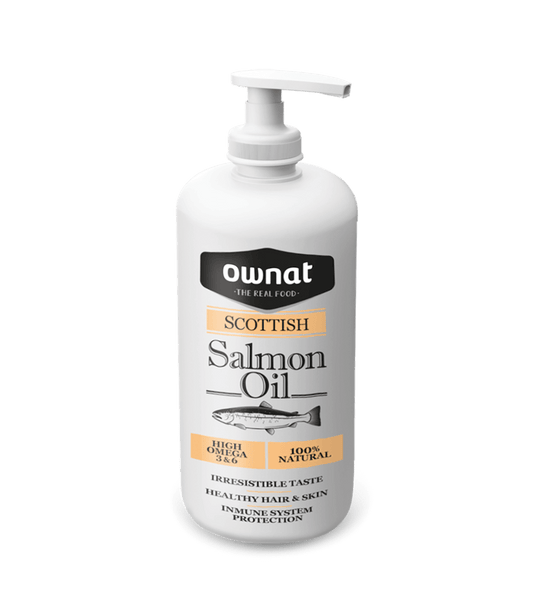 OWNAT Aceite de salmon para perros y gatos.  Gabo y Gordo E Shop, la mejor tienda online en las Islas Canarias, España, tienda online para mascotas, perros, gatos, conejos, tortugas, animales, accesorios para mascotas en general. 
Gabo y Gordo E Shop in Canary Islands, the best store for pets, dogs, cats, rabbits, turtles, animals, pet accessories.