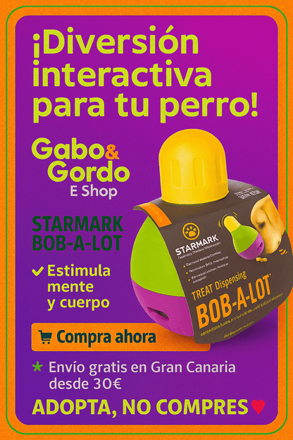 STARMARK BOB-A-LOT juguete interactivo dispensador de comida y premios para perros