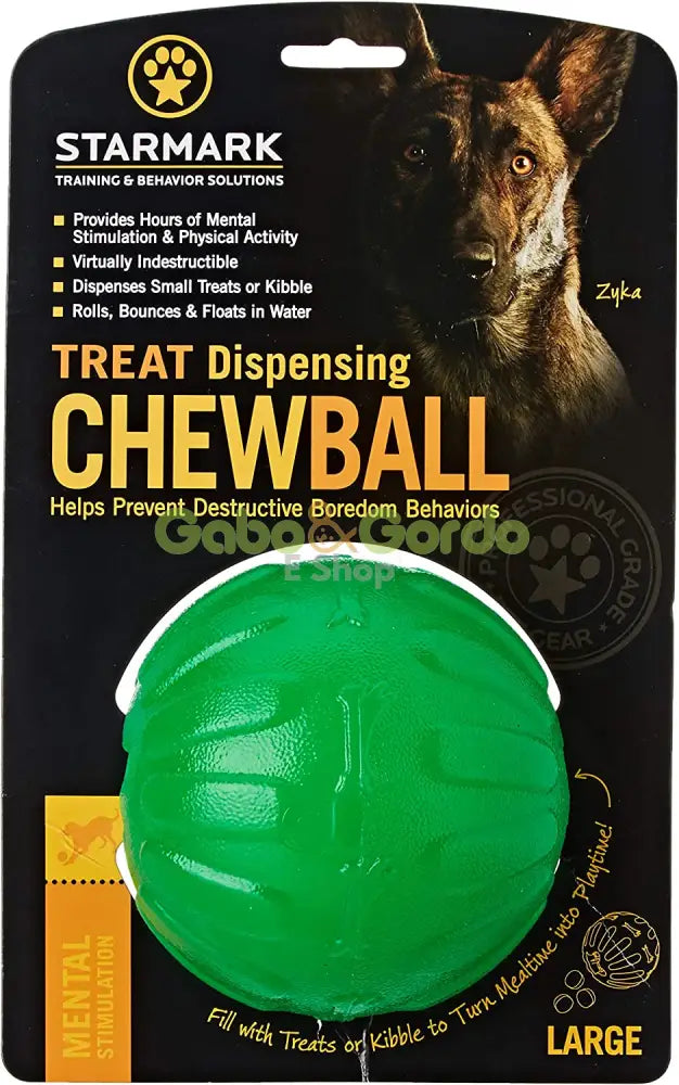 STARMARK Chewball pelota dispensadora de premios para perros interactiva y resistente