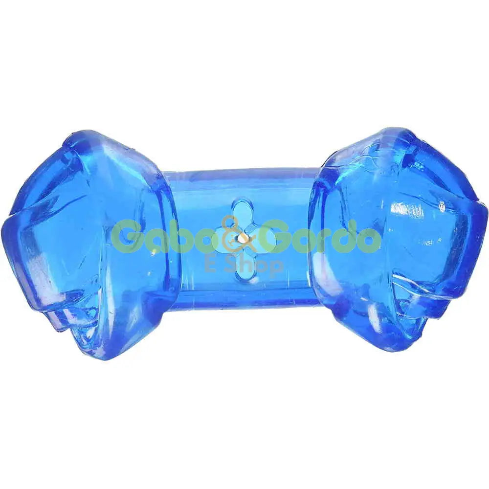 STARMARK Hueso dispensador de premios y golosinas para perros, juguete interactivo resistente