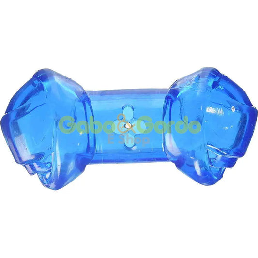 STARMARK Hueso dispensador de premios y golosinas para perros, juguete interactivo resistente