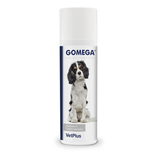 VetPlus GOMEGA 150 ml suplemento de aceite de pescado omega 3 EPA y DHA para perros, con dispensador al vacío