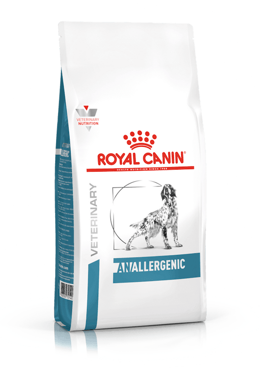 ROYAL CANIN Anallergenic | Alimento dietético completo para perros adultos .  Gabo y Gordo Pet Shop en Las Palmas de Gran Canaria tienda para mascotas, perros, gatos, conejos, tortugas, animales, accesorios para mascotas.