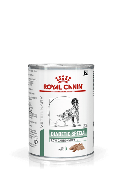 ROYAL CANIN  Diabetic Special Low Carbohydrate | Pack de lata para  perros adultos.  Gabo y Gordo E Shop, la mejor tienda online en las Islas Canarias, España, tienda online para mascotas, perros, gatos, conejos, tortugas, animales, accesorios para mascotas en general. 
Gabo y Gordo E Shop in Canary Islands, the best store for pets, dogs, cats, rabbits, turtles, animals, pet accessories.