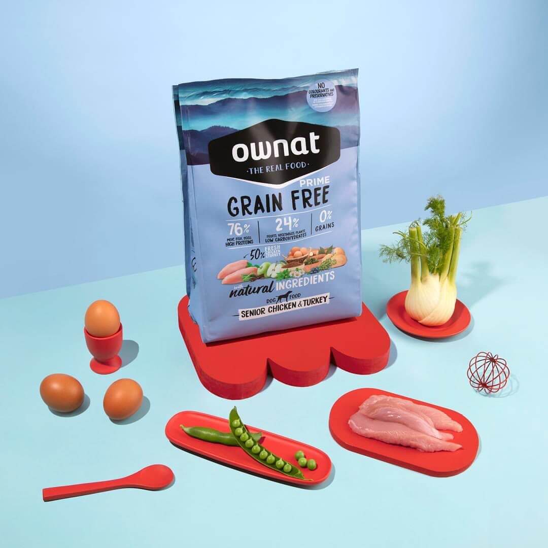 OWNAT PRIME GRAIN FREE SENIOR CHICKEN & TURKEY | Pienso con pollo y pavo sin cereales para perros adultos senior.  Gabo&Gordo Pet Shop en Las Palmas de Gran Canaria tienda para mascotas, perros, gatos, conejos, tortugas, animales