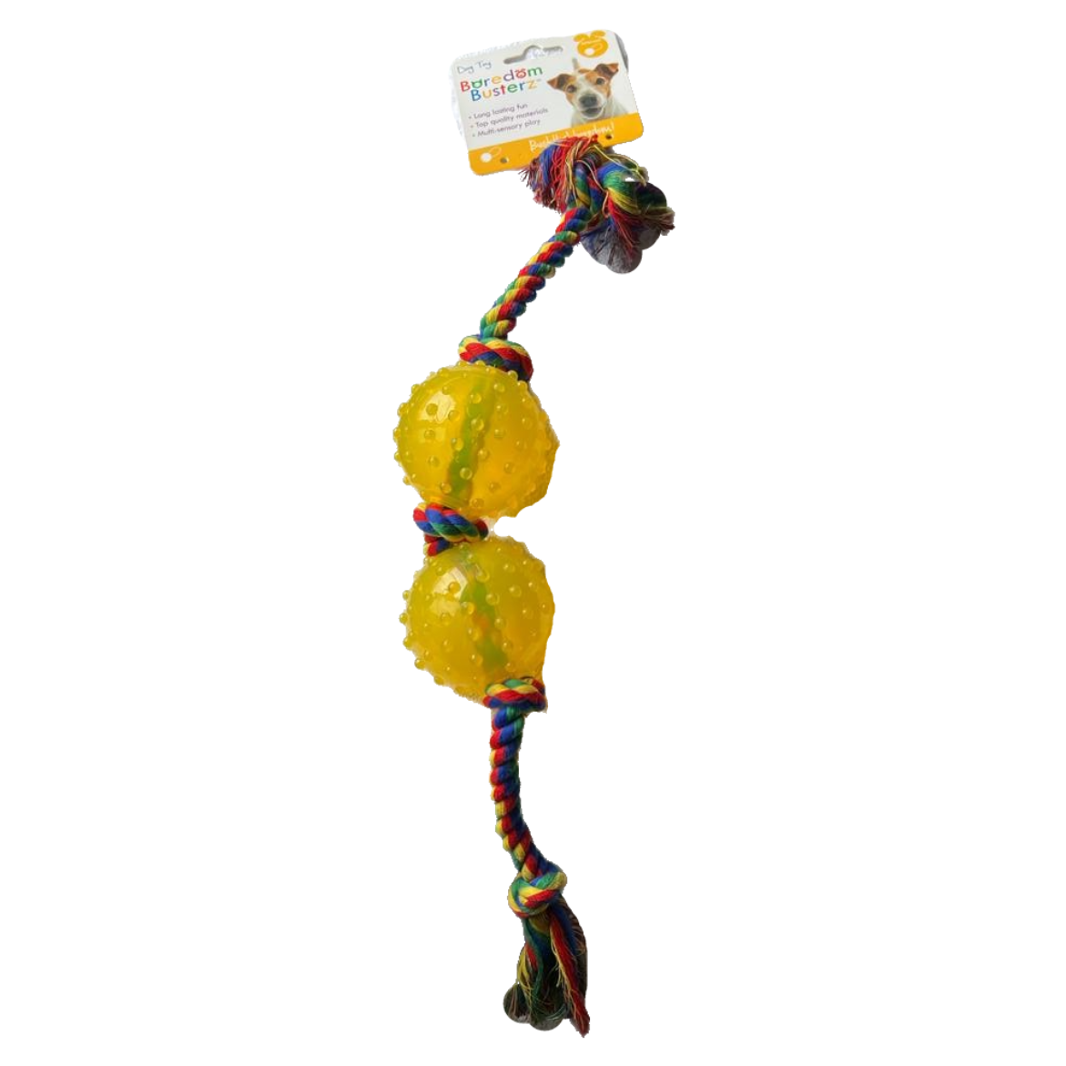 DOG TOY JUEGUETE INTERACTIVO SOGA CON PELOTAS PARA PERROS 44CM Gabo&Gordo Pet Shop en Las Palmas de Gran Canaria tienda para mascotas, perros, gatos, conejos, tortugas, animales, accesorios para mascotas