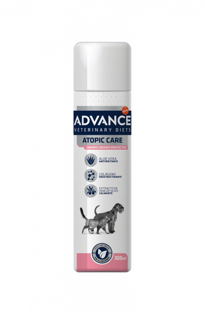 ADVANCE SHAMPOO ATOPIC CARE CHAMPÚ ATOPICO DOG PERRO Gabo y Gordo E Shop, la mejor tienda online en las Islas Canarias, España, tienda online para mascotas, perros, gatos, conejos, tortugas, animales, accesorios para mascotas en general. 
Gabo y Gordo E Shop in Canary Islands, the best store for pets, dogs, cats, rabbits, turtles, animals, pet accessories.