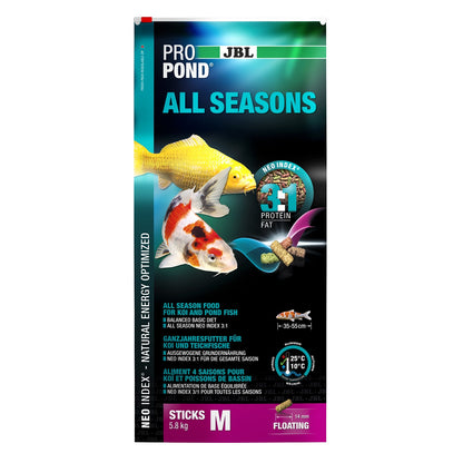 JBL PROPOND STICKS M ALL SEASON 5,8 KG. Gabo&Gordo Pet Shop en Las Palmas de Gran Canaria tienda para mascotas, perros, gatos, conejos, tortugas, animales, accesorios para mascotas