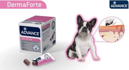 suplemento snack ADVANCE DERMAFORTE 150  g Gabo&Gordo Pet Shop en Las Palmas de Gran Canaria tienda para mascotas, perros, gatos, conejos, tortugas, animales
