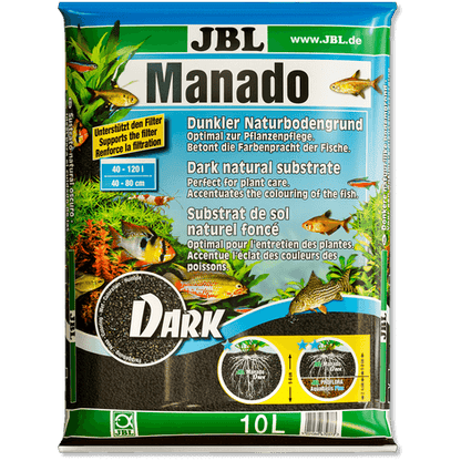 JBL Manado DARK Sustrato natural oscuro para acuarios Gabo&Gordo Pet Shop en Las Palmas de Gran Canaria tienda para mascotas, perros, gatos, conejos, tortugas, animales, accesorios para mascotas