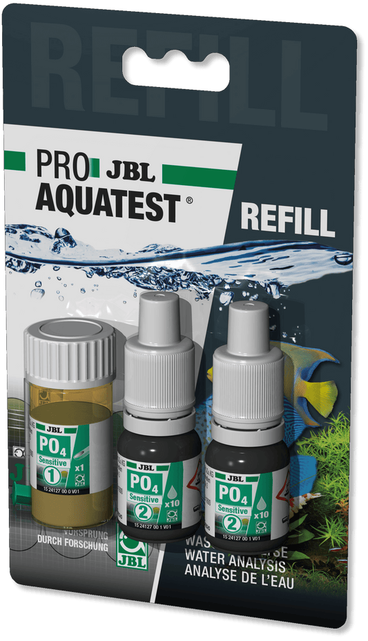 JBL PROAQUATEST PO4 Phosphat Sensitive Test rápido para determinar la concentración de fosfatos en acuarios marinos y de agua dulce y en estanques Gabo&Gordo Pet Shop en Las Palmas de Gran Canaria tienda para mascotas, perros, gatos, conejos, tortugas, animales, accesorios para mascotas