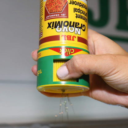 JBL NovoGranoMix CLICK Alimento básico para peces de acuario medianos y grandes Gabo&Gordo Pet Shop en Las Palmas de Gran Canaria tienda para mascotas, perros, gatos, conejos, tortugas, animales, accesorios para mascotas