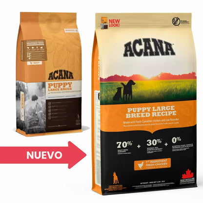 Pienso ACANA PUPPY LARGE BREED 17 kg Gabo y Gordo E Shop, la mejor tienda online en las Islas Canarias, España, tienda online para mascotas, perros, gatos, conejos, tortugas, animales, accesorios para mascotas en general. 
Gabo y Gordo E Shop in Canary Islands, the best store for pets, dogs, cats, rabbits, turtles, animals, pet accessories.