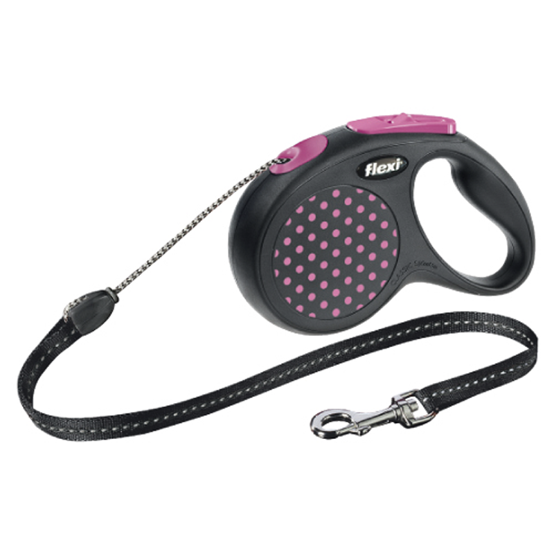 FLEXI DESIGN STYLE ICON correa extensible de cordón Rosa Talla M / 5 Metros PARA PERRO en Gabo&Gordo Pet Shop en Las Palmas de Gran Canaria tienda para mascotas, perros, gatos, conejos, tortugas, animales, accesorios para mascotas