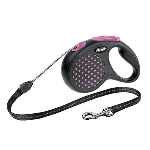 FLEXI DESIGN STYLE ICON correa extensible de cordón Rosa Talla M / 5 Metros PARA PERRO en Gabo&Gordo Pet Shop en Las Palmas de Gran Canaria tienda para mascotas, perros, gatos, conejos, tortugas, animales, accesorios para mascotas