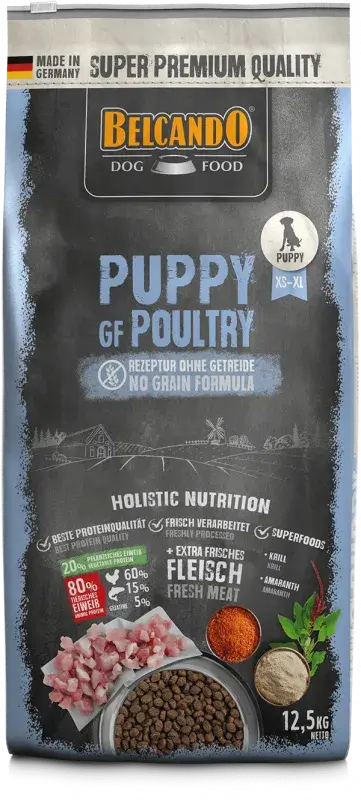 BELCANDO PUPPY GF POULTRY | Pienso con pollo para cachorros sin cereales Gabo&Gordo Pet Shop en Las Palmas de Gran Canaria tienda para mascotas, perros, gatos, conejos, tortugas, animales, accesorios para mascotas