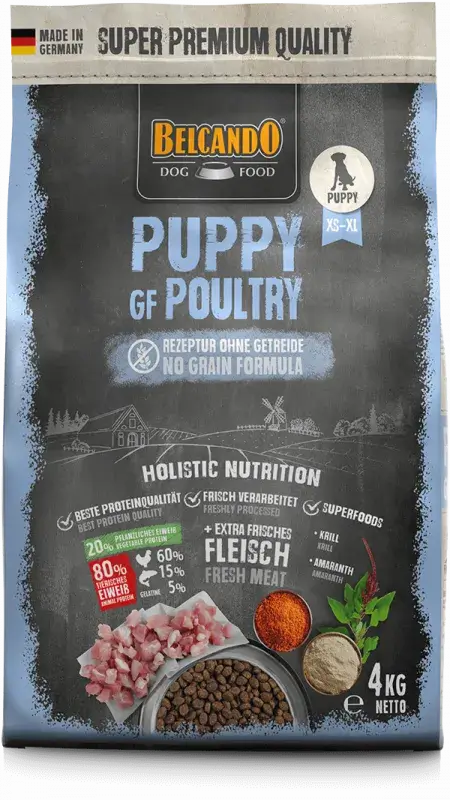 BELCANDO Puppy Grain Free Poultry | Pienso con pollo sin cereales para cachorros Gabo&Gordo Pet Shop en Las Palmas de Gran Canaria tienda para mascotas, perros, gatos, conejos, tortugas, animales, accesorios para mascotas