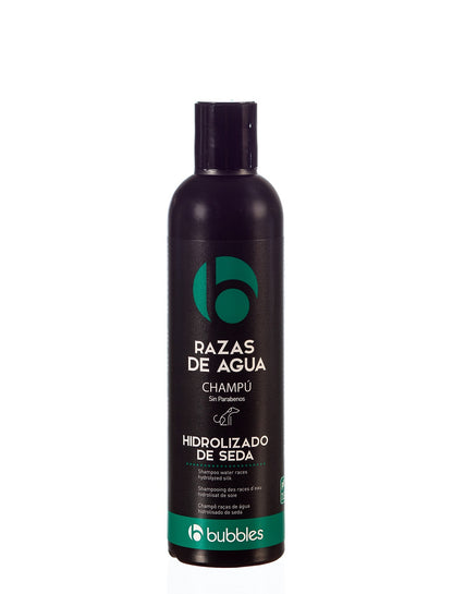 BUBBLES Champú Razas de Agua Hidrolizado de Seda para Perro Gabo y Gordo E Shop, la mejor tienda online en las Islas Canarias, España, tienda online para mascotas, perros, gatos, conejos, tortugas, animales, accesorios para mascotas en general. 
Gabo y Gordo E Shop in Canary Islands, the best store for pets, dogs, cats, rabbits, turtles, animals, pet accessories.