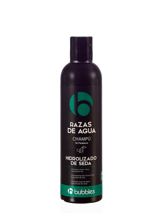 BUBBLES Champú Razas de Agua Hidrolizado de Seda para Perro Gabo y Gordo E Shop, la mejor tienda online en las Islas Canarias, España, tienda online para mascotas, perros, gatos, conejos, tortugas, animales, accesorios para mascotas en general. 
Gabo y Gordo E Shop in Canary Islands, the best store for pets, dogs, cats, rabbits, turtles, animals, pet accessories.