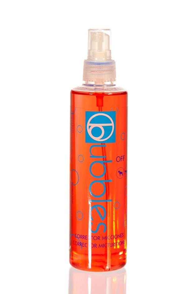 BUBBLES CORRECTOR DE MICCIONES OFF 250 ML Gabo y Gordo E Shop, la mejor tienda online en las Islas Canarias, España, tienda online para mascotas, perros, gatos, conejos, tortugas, animales, accesorios para mascotas en general. 
Gabo y Gordo E Shop in Canary Islands, the best store for pets, dogs, cats, rabbits, turtles, animals, pet accessories.