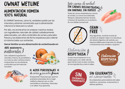 OWNAT Wetline | Comida húmeda con pollo y zanahorias para perro 400 g x 12 unidades sin cereales Gabo y Gordo E Shop, la mejor tienda online en las Islas Canarias, España, tienda online para mascotas, perros, gatos, conejos, tortugas, animales, accesorios para mascotas en general. 
Gabo y Gordo E Shop in Canary Islands, the best store for pets, dogs, cats, rabbits, turtles, animals, pet accessories.