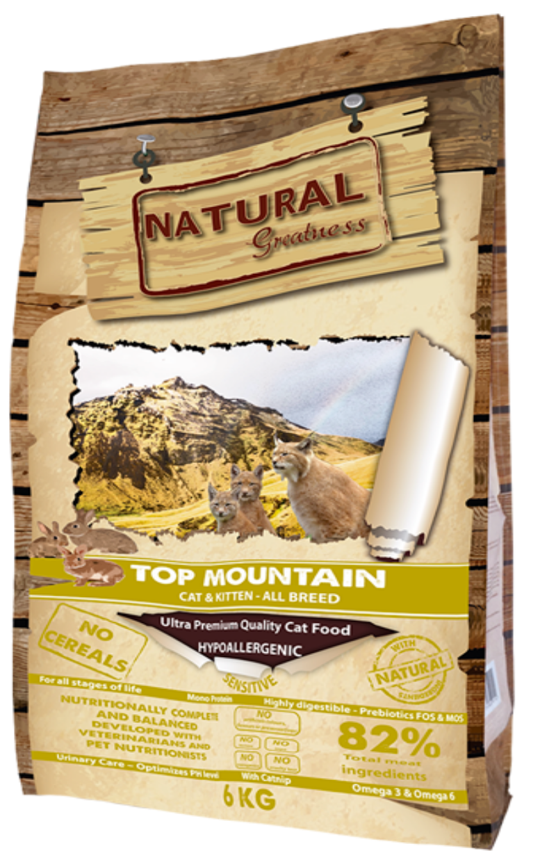 NATURAL GREATNESS RECETA TOP MOUNTAIN GATOS SENSITIVE NO CEREALS .  Gabo y Gordo E Shop, la mejor tienda online en las Islas Canarias, España, tienda online para mascotas, perros, gatos, conejos, tortugas, animales, accesorios para mascotas en general. 
Gabo y Gordo E Shop in Canary Islands, the best store for pets, dogs, cats, rabbits, turtles, animals, pet accessories.