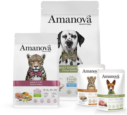 Pienso AMANOVA para perros y gatos Gabo&Gordo Pet Shop en Las Palmas de Gran Canaria tienda para mascotas, perros, gatos, conejos, tortugas, animales