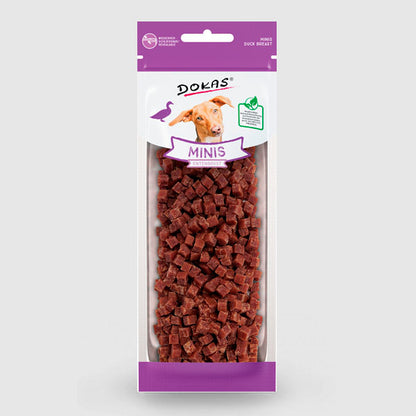 DOKAS MINIS PECHUGA DE PATO 70g.  Gabo y Gordo Pet Shop, tienda online en las Islas Canarias, España, tienda online para mascotas, perros, gatos, conejos, tortugas, animales, accesorios para mascotas en general. 