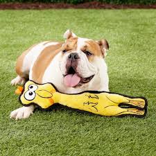 OUTWARD HOUND FLOPPYZ- Juguete PELUCHE  chirriante para perros, color amarillo, talla L