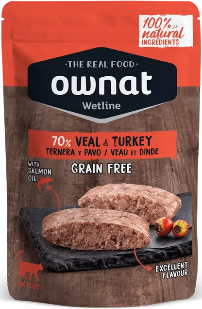 OWNAT ternera y pavo comida húmeda para gato 85 g x 12 unidades Gabo y Gabo y Gordo E Shop, la mejor tienda online en las Islas Canarias, España, tienda online para mascotas, perros, gatos, conejos, tortugas, animales, accesorios para mascotas en general. 
Gabo y Gordo E Shop in Canary Islands, the best store for pets, dogs, cats, rabbits, turtles, animals, pet accessories.
