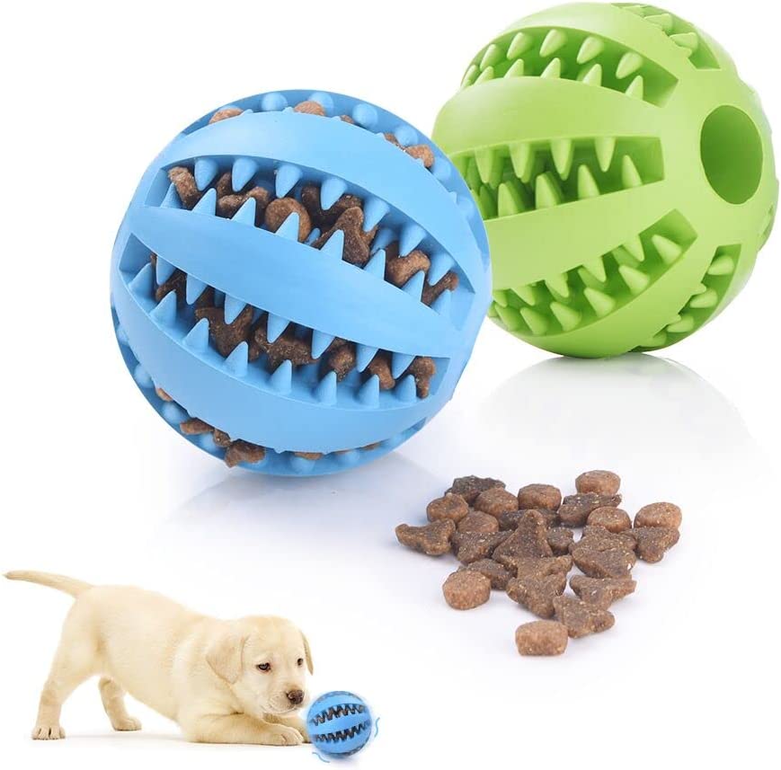 Pelota de caucho para limpieza dental de perros Gloria en tamaños de 5 y 7 cm