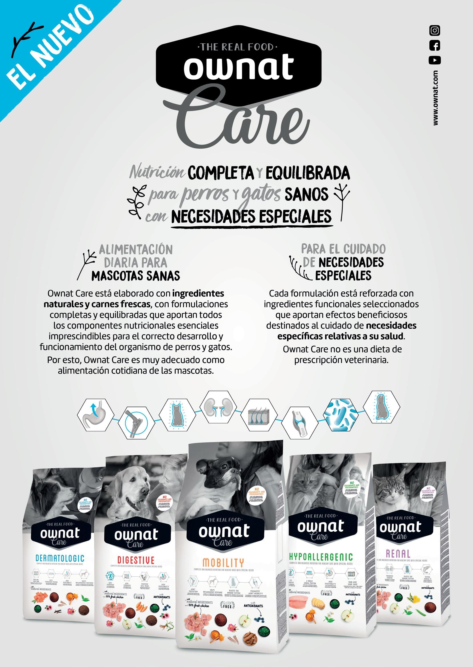 OWNAT Care Renal | pienso para gatos con insuficiencia renal.  Gabo y Gordo E Shop, la mejor tienda online en las Islas Canarias, España, tienda online para mascotas, perros, gatos, conejos, tortugas, animales, accesorios para mascotas en general. 
Gabo y Gordo E Shop in Canary Islands, the best store for pets, dogs, cats, rabbits, turtles, animals, pet accessories.
