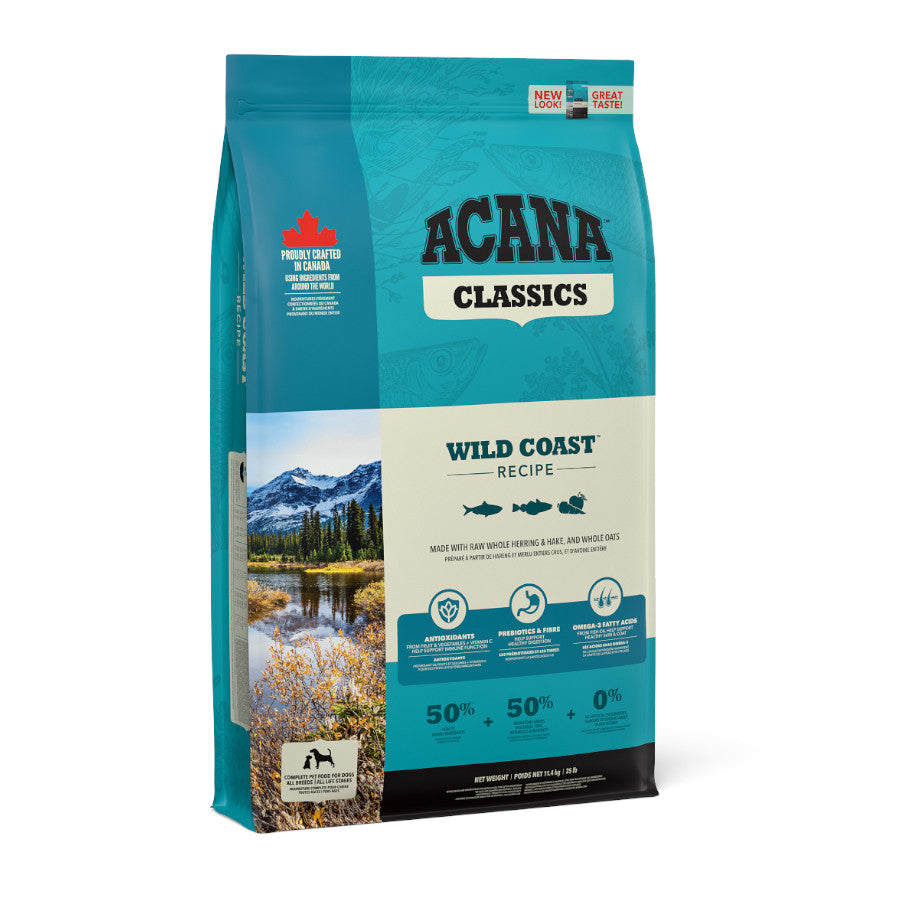 ACANA Classics Wild Coast pienso para perros con salmón, arenque, cebada y avena, para todas las razas y etapas de vida