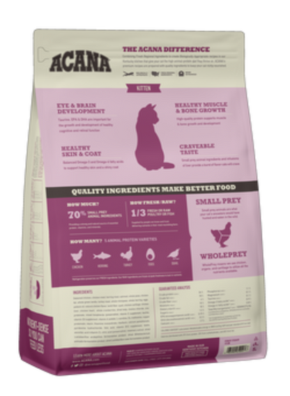 ACANA First Feast Kitten pienso natural sin cereales para gatitos con pollo y pescado