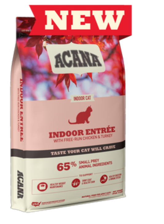 ACANA Indoor Entrée pienso natural sin cereales para gatos de interior