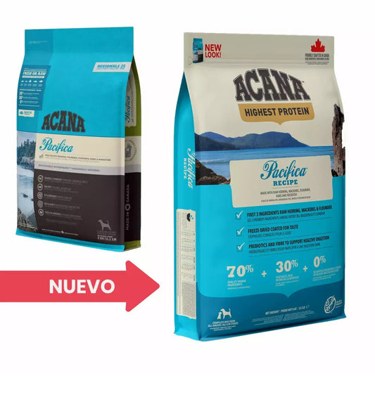 ACANA Pacifica pienso sin cereales con 5 pescados frescos para perros