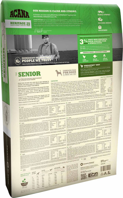 ACANA Senior | Pienso natural sin cereales para perros mayores de 7 años