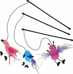 KONG Dangle Feet Teaser Feather Assorted Cat Toy, Medium.  Gabo y Gordo Pet Shop, tienda online en las Islas Canarias, España, tienda online para mascotas, perros, gatos, conejos, tortugas, animales, accesorios para mascotas en general. 
