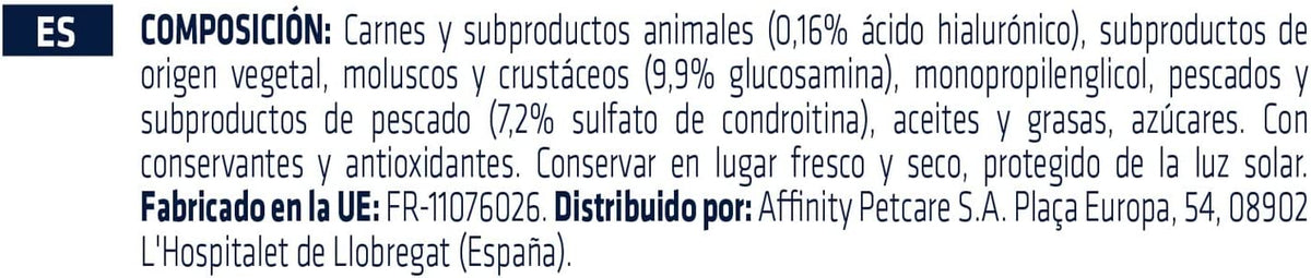 Envase de ADVANCE ArticularForte, suplemento articular en formato snack para perros.
