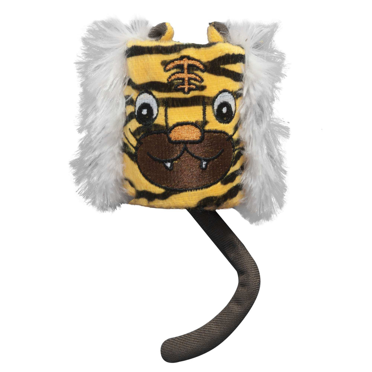 Juguete Animal Tube con forma de tigre de 16 cm para gatos.