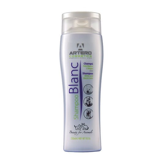 Artero Champú Blanc 250 ml para realzar blanco, negro y gris en perros y gatos