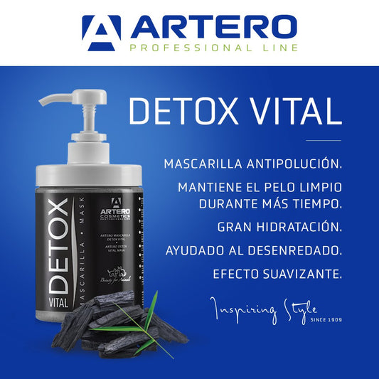 Mascarilla Artero Detox con carbón activo y aloe vera para perros y gatos