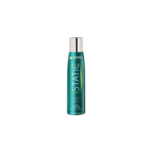 Spray Artero Static Control 150 ml para perros y gatos. Antiestático y voluminizador, ideal para desenredar el pelo y aportar suavidad y volumen. Disponible en Gabo y Gordo E Shop.