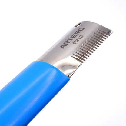 Artero Striping Azul Ancho herramienta profesional para perros de pelo duro