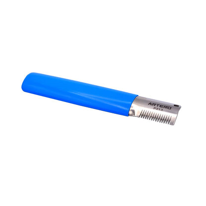 Artero Striping Azul Ancho herramienta profesional para perros de pelo duro