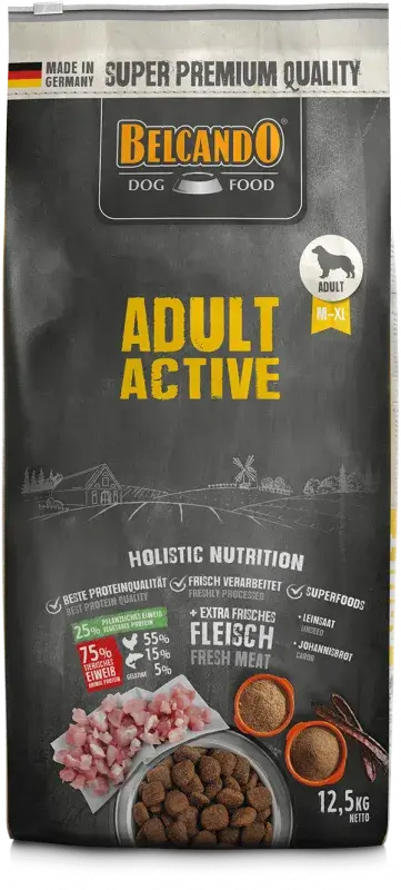 BELCANDO Adult Active pienso para perros adultos activos y deportistas disponible en Gran Canaria y Canarias