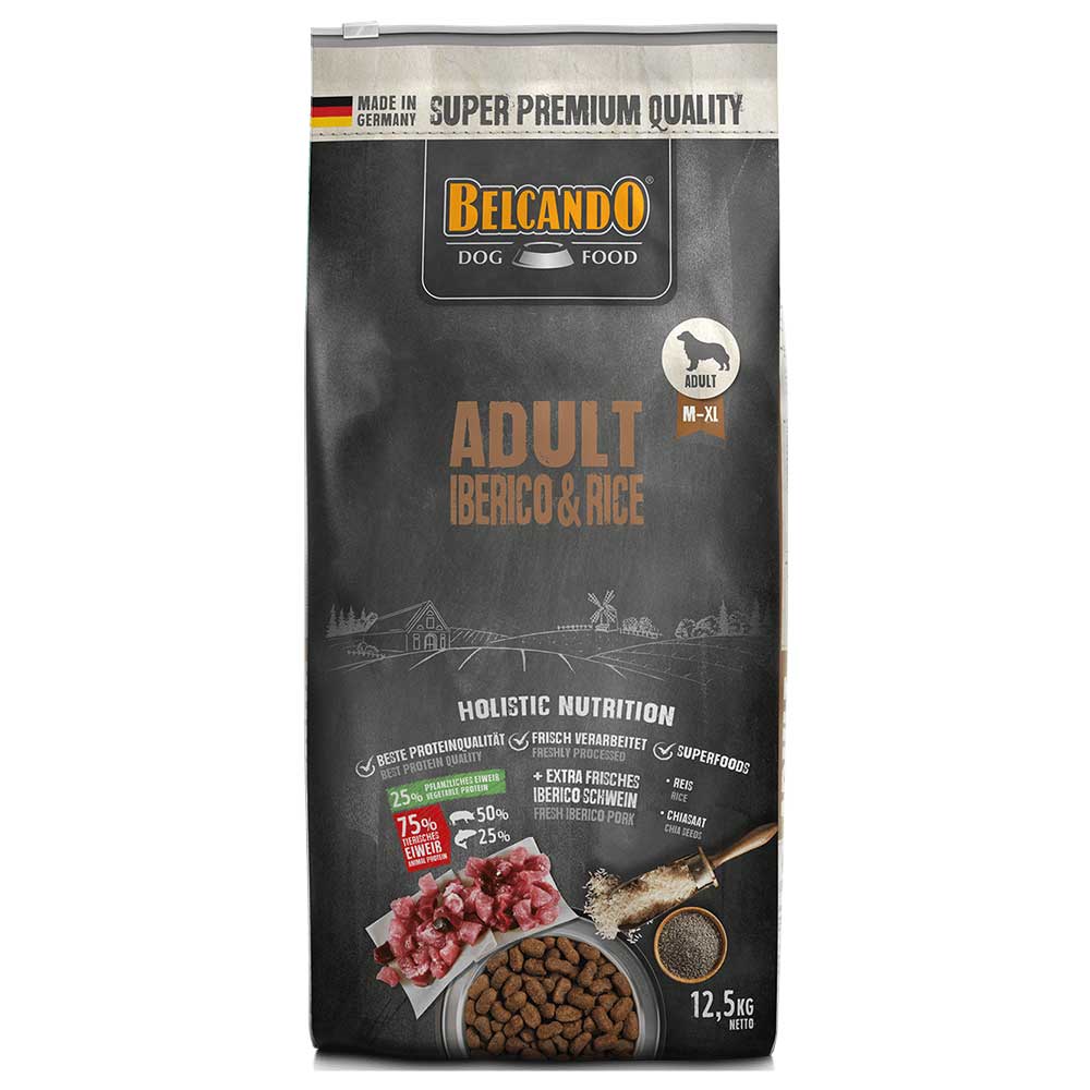 BELCANDO Adult Iberico & Rice pienso con 30 % de cerdo ibérico fresco y arroz para perros adultos