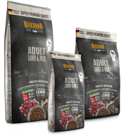 BELCANDO Adult Lamb & Rice – Pienso con cordero y arroz para perros sensibles