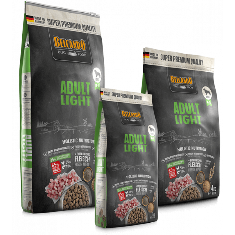 BELCANDO Adult Light pienso bajo en grasa con L-carnitina para perros adultos con sobrepeso o baja actividad